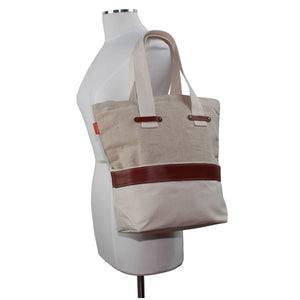 Jute and Canvas Tote