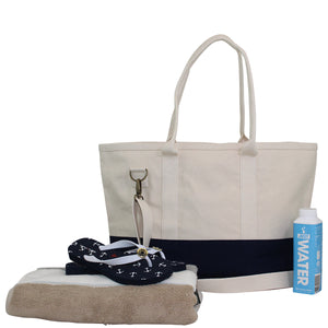 Color Block Utility Tote